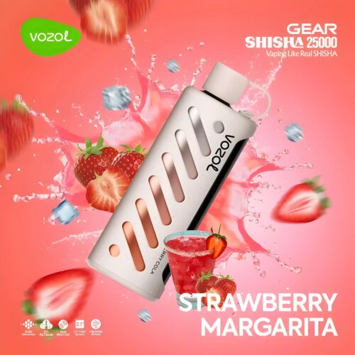 Vozol Vape Gear Shisha 25000 - Strawberry Margarita