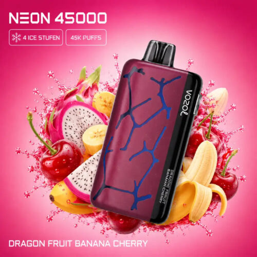 Vozol Vape Neon 45000 - Dragon Fruit Banana Cherry