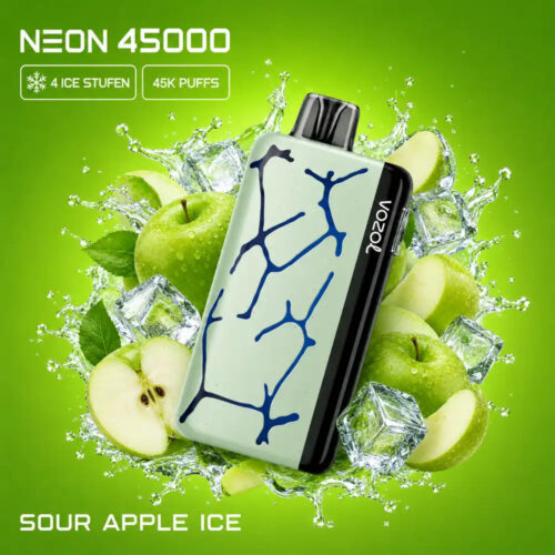 Vozol Vape Neon 45000 - Sour Apple Ice