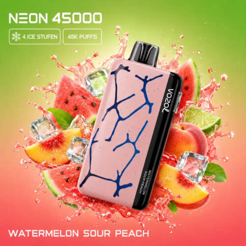 Vozol Vape Neon 45000 - Watermelon Sour Peach