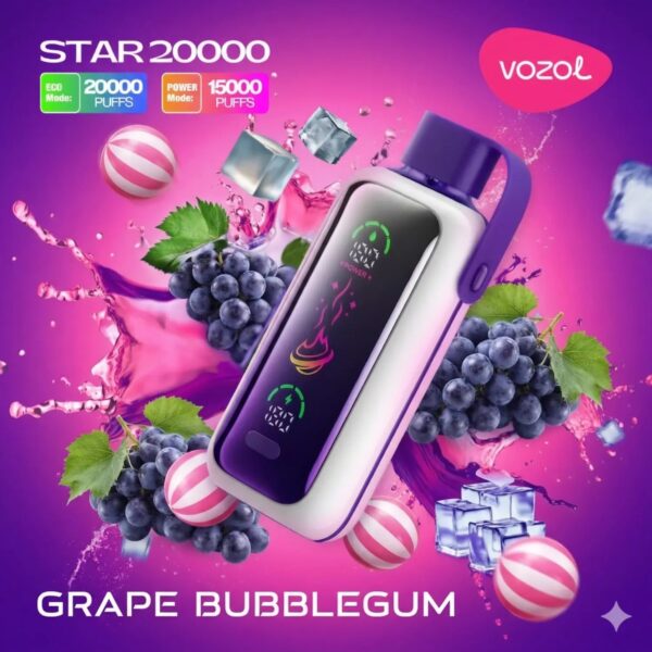 Vozol-Vape-Star-20000-Grape-Bubblegum-1-1 Vozol Vape Star 20000