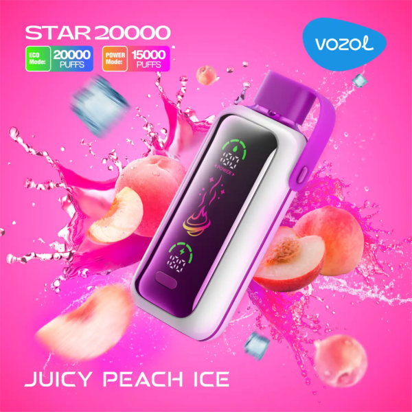 Vozol-Vape-Star-20000-Juicy-Peach-Ice-1-1 Vozol Vape Star 20000 - Juicy Peach Ice