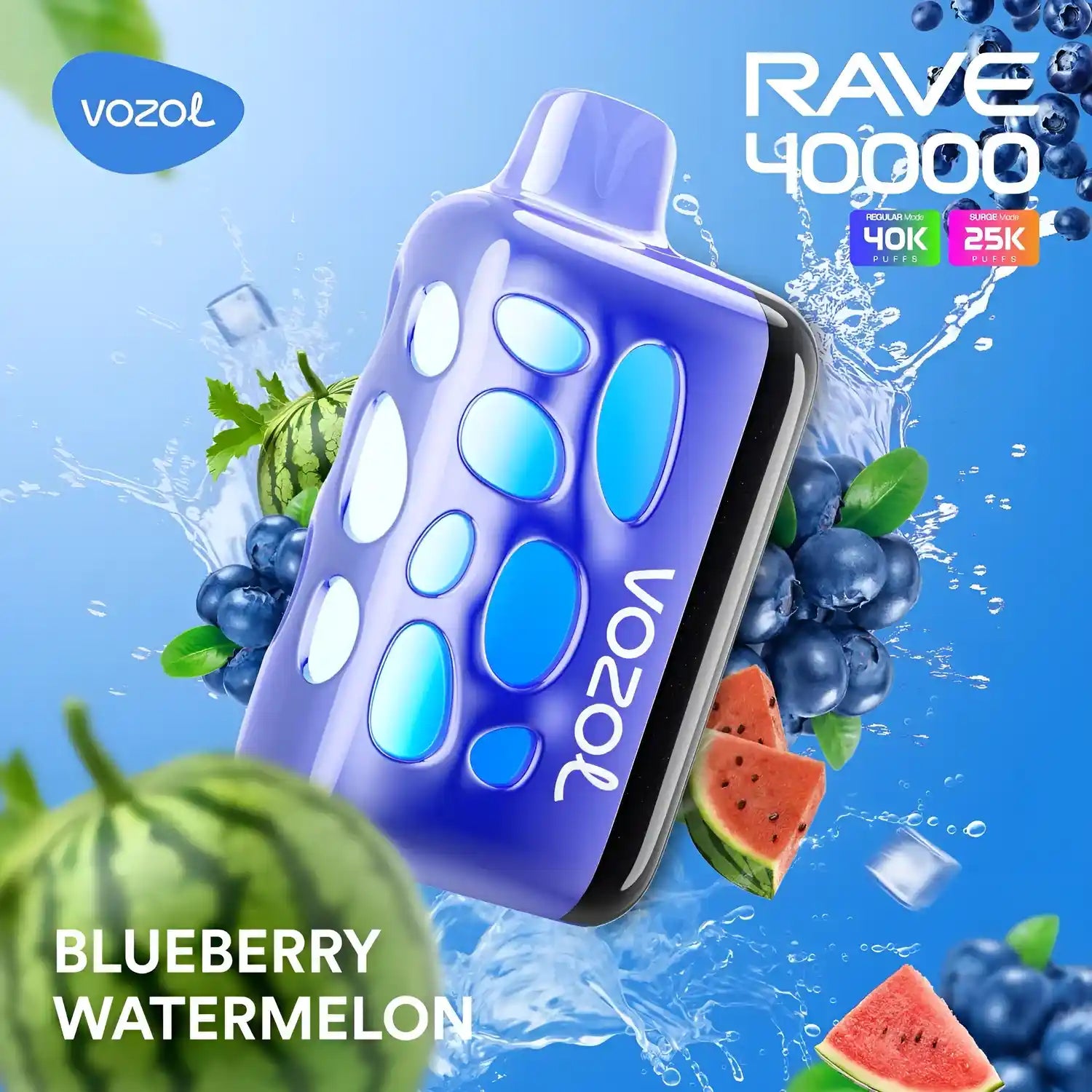 Vozol Vape Rave 40000 - Blueberry Watermelon